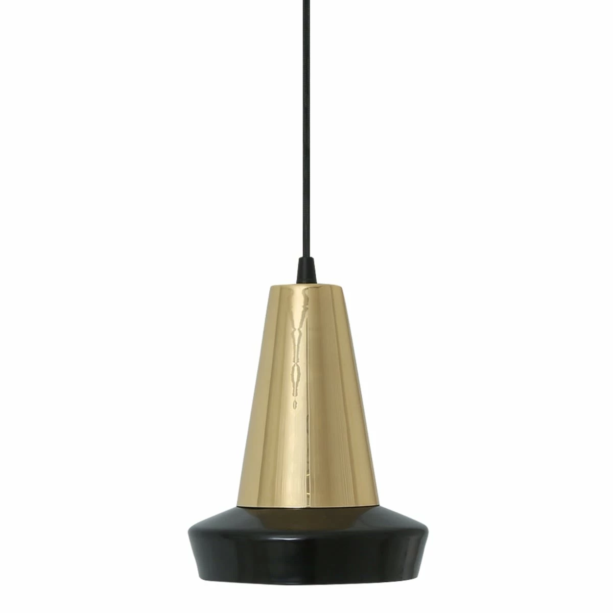 Malabo Matte Black And Polished Brass Pendant Light 16.3" 3 Malabo Matte Black And Polished Brass Pendant Light 16.3"