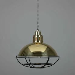 Chester Cage Factory Pendant Light 12.6"