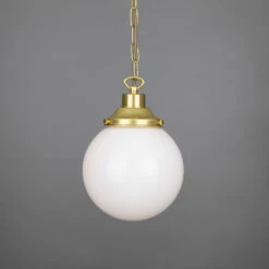Yerevan Small Opal Globe Pendant Light 7.9"