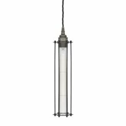 Beirut Industrial Slender Cage Pendant Light