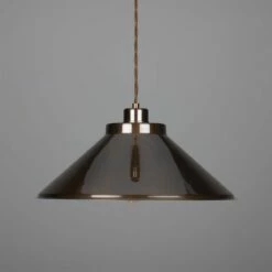 Rio Vintage Brass Pendant Light 15"