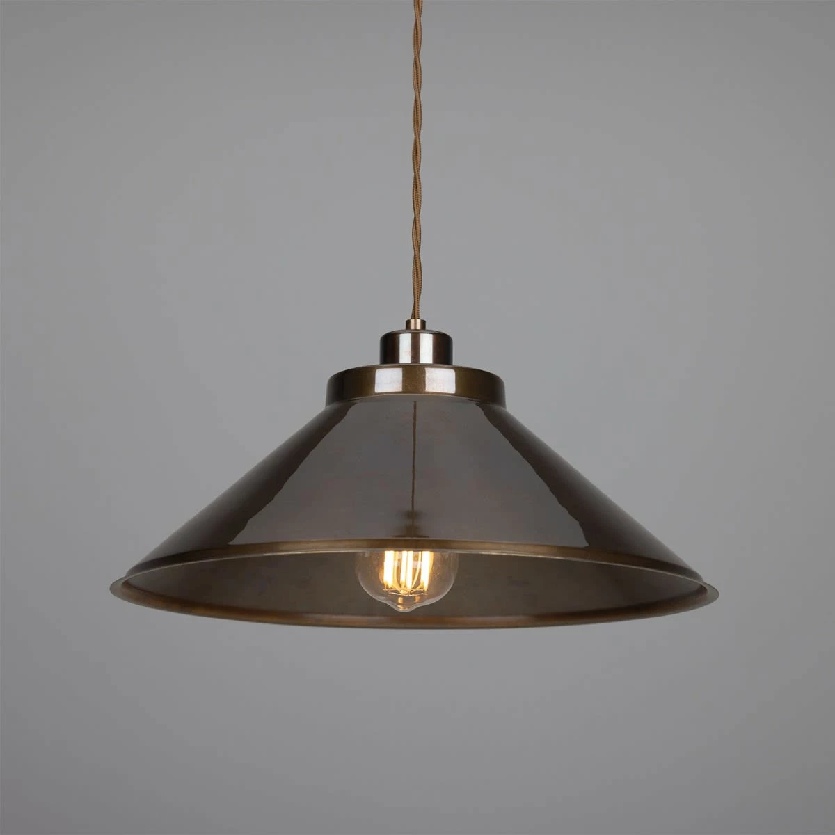 Rio Vintage Brass Pendant Light 15" 4 Rio Vintage Brass Pendant Light 15" - Image 2