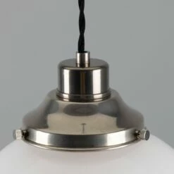 Gentry Opal Glass Globe Pendant Light 9.8" -Home-Lighting Sale mlp432antslv 3 1