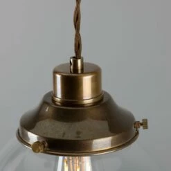 Virginia Small Clear Glass Globe Pendant Light 7.9" 25 Virginia Small Clear Glass Globe Pendant Light 7.9" -Home-Lighting Sale mlp433antbrs 3 1