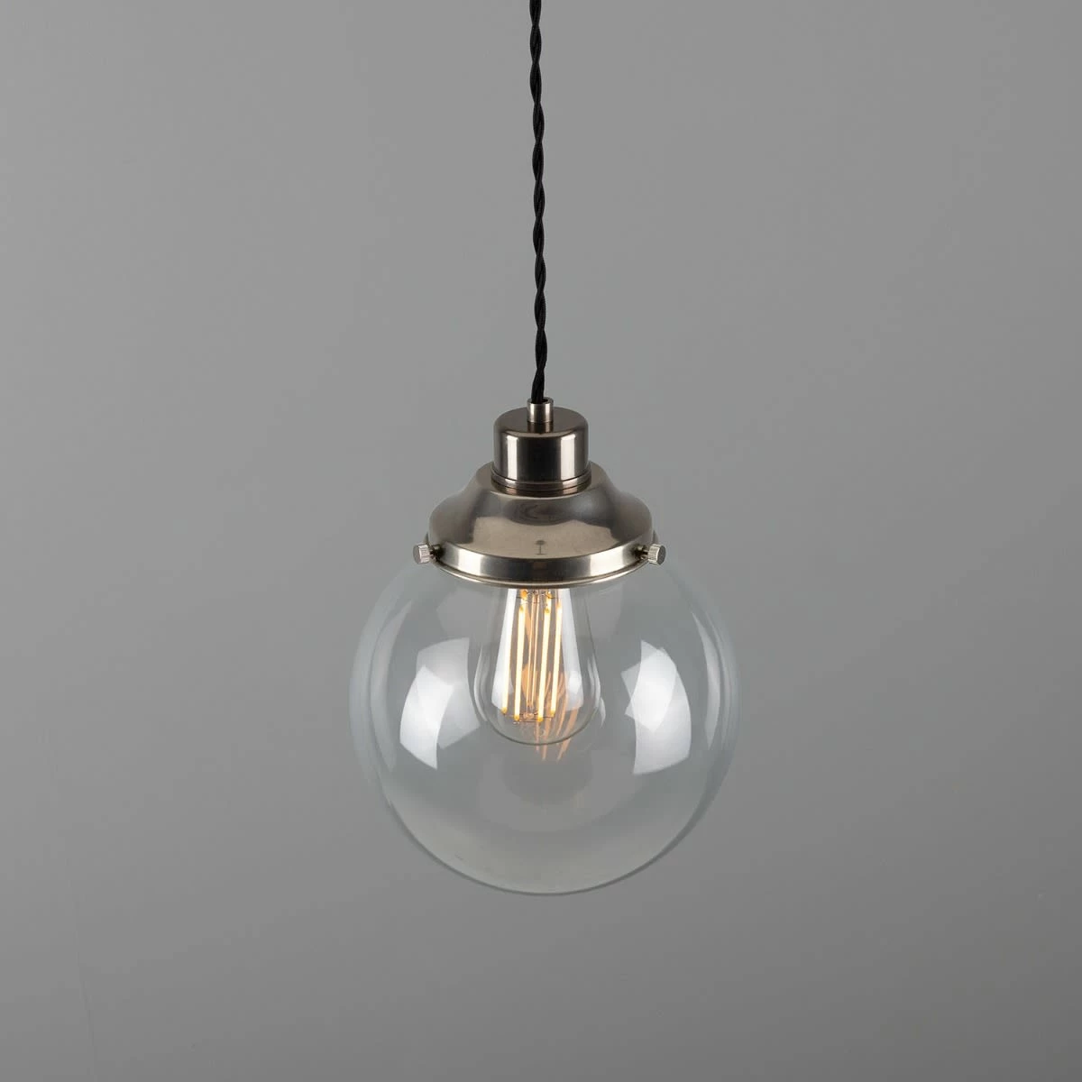Virginia Small Clear Glass Globe Pendant Light 7.9" 13 Virginia Small Clear Glass Globe Pendant Light 7.9" - Image 11