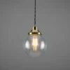 Virginia Small Clear Glass Globe Pendant Light 7.9" -Home-Lighting Sale mlp433polbrs