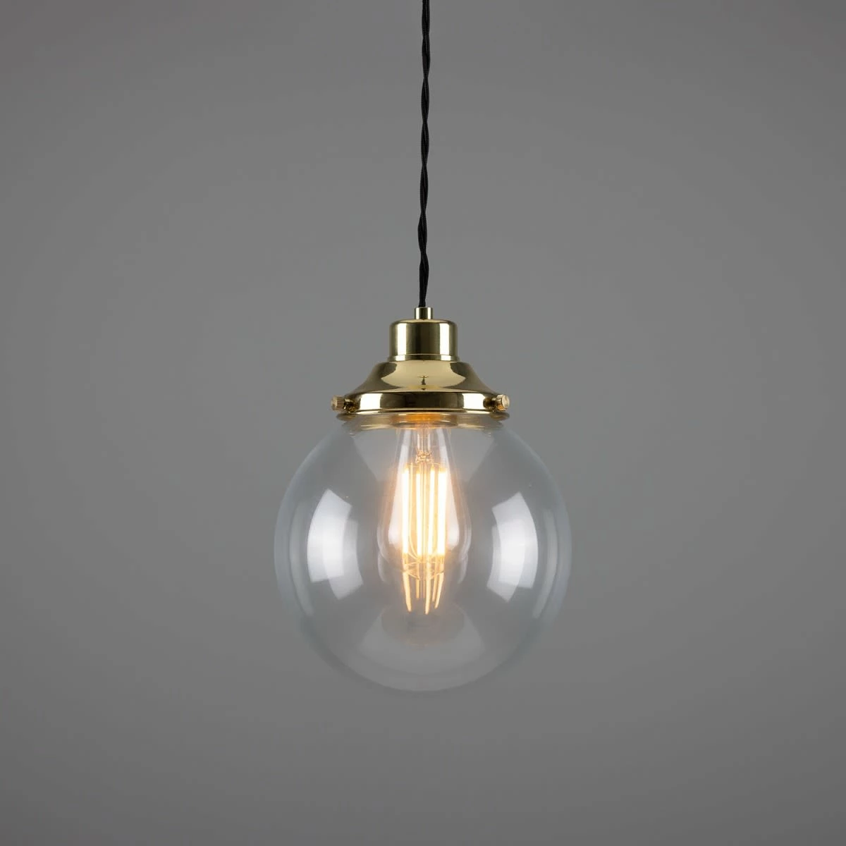 Virginia Small Clear Glass Globe Pendant Light 7.9" 3 Virginia Small Clear Glass Globe Pendant Light 7.9"