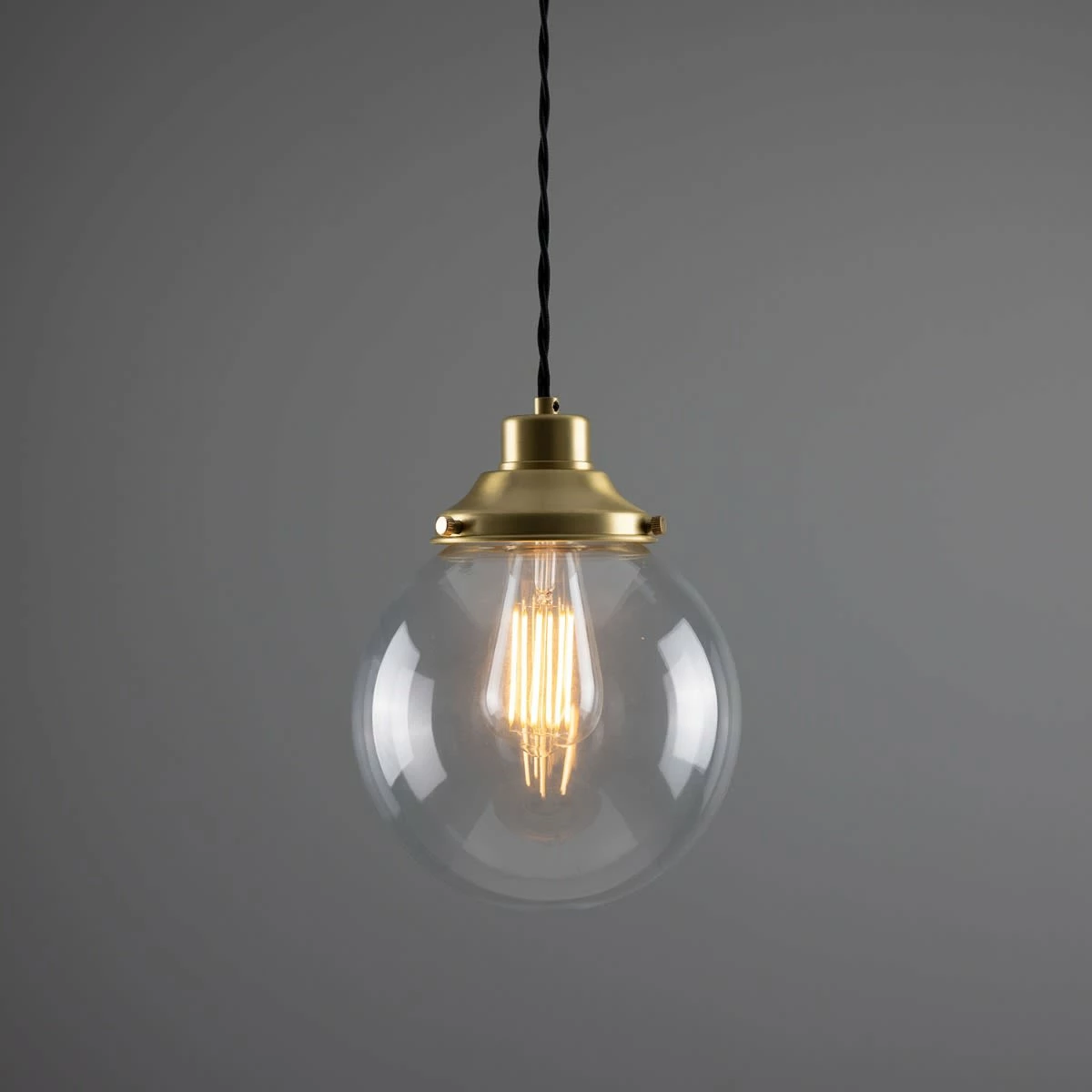 Virginia Small Clear Glass Globe Pendant Light 7.9" 15 Virginia Small Clear Glass Globe Pendant Light 7.9" - Image 13