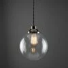 Virginia Clear Glass Globe Pendant Light 9.8" 1 Virginia Clear Glass Globe Pendant Light 9.8" -Home-Lighting Sale mlp434antslv