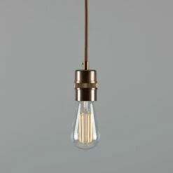 Devon Minimalist Brass Pendant Light