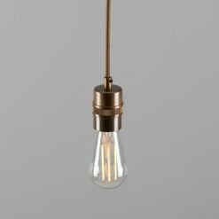 Devon Minimalist Brass Pendant Light -Home-Lighting Sale mlp437antbrs 2