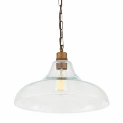 Clifton Railway Clear Glass Pendant -Home-Lighting Sale mlp454antbrs 2 1