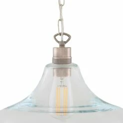 Clifton Railway Clear Glass Pendant -Home-Lighting Sale mlp454antslv 2