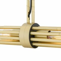 Victoria Modern Brass Sleeve Pendant Light -Home-Lighting Sale mlp458satbrs 2
