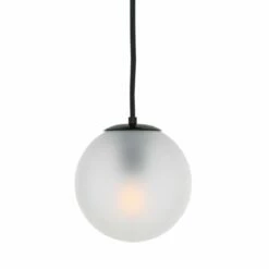 Venice Small Minimalist Glass Globe Pendant Light 6.7"