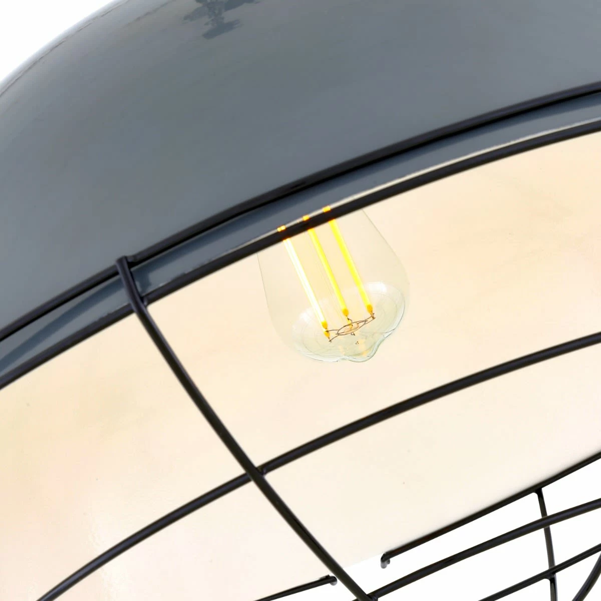 Austin Large Factory Cage Pendant Light 20.9" 4 Austin Large Factory Cage Pendant Light 20.9" - Image 2