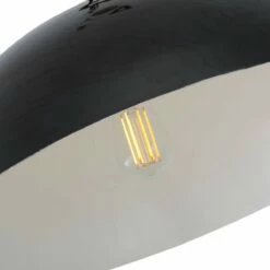 Prague Metal Dome Pendant Light 20.9" -Home-Lighting Sale mlp471pcmbk 1