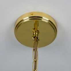 Ozark Victorian Vintage Glass Pendant Light 13" -Home-Lighting Sale mlp491polbrs 4