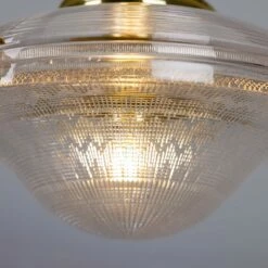 Ozark Victorian Vintage Glass Pendant Light 13" -Home-Lighting Sale mlp491polbrs 6