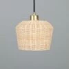 Manila Small Rattan Pendant Light 7.9" 1 Manila Small Rattan Pendant Light 7.9" -Home-Lighting Sale mlp496satbrs 2
