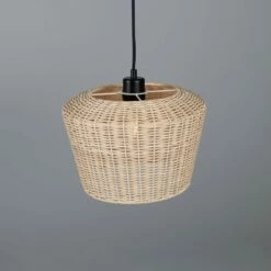 Manila Large Rattan Pendant Light 11.8" -Home-Lighting Sale mlp497pcmbk 1