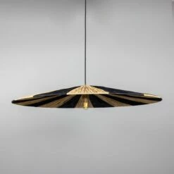 Vernon Raffia Striped Pendant Light 38.6'' 13 Vernon Raffia Striped Pendant Light 38.6'' -Home-Lighting Sale mlp498polbrs 2