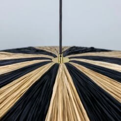 Vernon Raffia Striped Pendant Light 38.6'' 16 Vernon Raffia Striped Pendant Light 38.6'' -Home-Lighting Sale mlp498polbrs 4