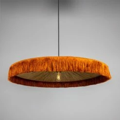 Syracuse Raffia Tassel Pendant Light 30.7" -Home-Lighting Sale mlp500antslvbr 1 1