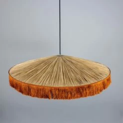 Syracuse Raffia Tassel Pendant Light 30.7" -Home-Lighting Sale mlp500antslvbr 2 1