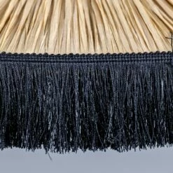 Syracuse Raffia Tassel Pendant Light 30.7" -Home-Lighting Sale mlp500satbrsbl 3 1