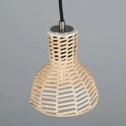 Malta Small Rattan Pendant Light 5.9" -Home-Lighting Sale mlp504antslv 2