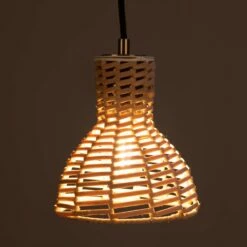 Malta Small Rattan Pendant Light 5.9" -Home-Lighting Sale mlp504antslv 4