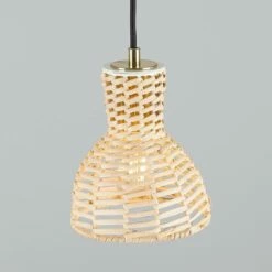 Malta Small Rattan Pendant Light 5.9" -Home-Lighting Sale mlp504polbrs 1