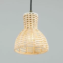 Malta Small Rattan Pendant Light 5.9" -Home-Lighting Sale mlp504polbrs 2