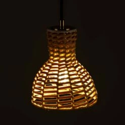 Malta Small Rattan Pendant Light 5.9" -Home-Lighting Sale mlp504polbrs 4