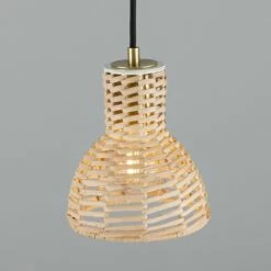 Malta Small Rattan Pendant Light 5.9" -Home-Lighting Sale mlp504satbrs 1