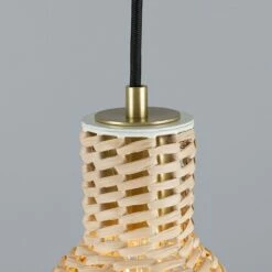 Malta Small Rattan Pendant Light 5.9" -Home-Lighting Sale mlp504satbrs 3