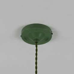 Rio Coloured Brass Pendant Light 15" -Home-Lighting Sale mlp507antbrspcgrn 3