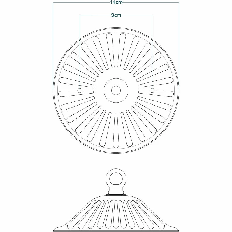 Decorative Vintage Brass Ceiling Rose With Closed Hook 4 Decorative Vintage Brass Ceiling Rose With Closed Hook - Image 2