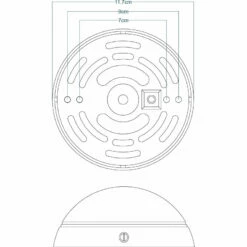Cast Dome Wall Bracket 4.6" -Home-Lighting Sale mlwb11