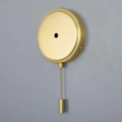 Pressed Brass Wall Bracket With Pull Switch 4.7" 26 Pressed Brass Wall Bracket With Pull Switch 4.7" -Home-Lighting Sale mlwb18satbrs 1