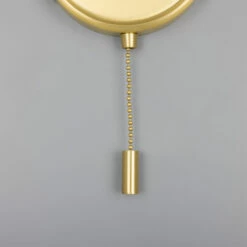 Pressed Brass Wall Bracket With Pull Switch 4.7" 27 Pressed Brass Wall Bracket With Pull Switch 4.7" -Home-Lighting Sale mlwb18satbrs 2