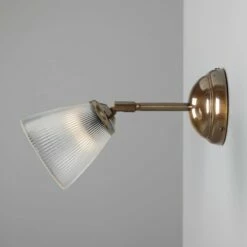 Gadar Vintage Prismatic Glass Wall Light With Swivel -Home-Lighting Sale mlwl144antbrs ul 4