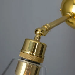 Straff Vintage Clear Glass Cone Wall Light -Home-Lighting Sale mlwl198polbrs 4