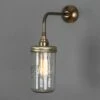 Vintage Jam Jar Glass Wall Light -Home-Lighting Sale mlwl220antbrs 5