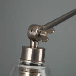 Lyx Clear Glass Cone Adjustable Arm Wall Light -Home-Lighting Sale mlwl222antslv 4