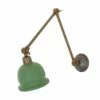 Nico Vintage Adjustable Arm Picture Light With Brass Shade -Home-Lighting Sale mlwl223pcgrn