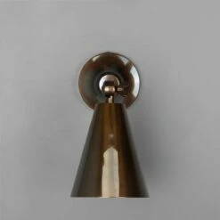 Moya Adjustable Brass Cone Wall Light -Home-Lighting Sale mlwl237antbrs ul 1