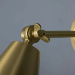 Moya Adjustable Brass Cone Wall Light -Home-Lighting Sale mlwl237satbrs ul 5