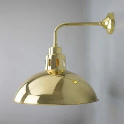 Paris Industrial Brass Wall Light 11.8" -Home-Lighting Sale mlwl366polbrs 2